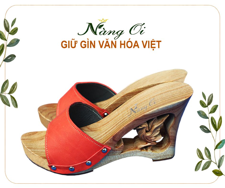 guốc mộc cao 10cm